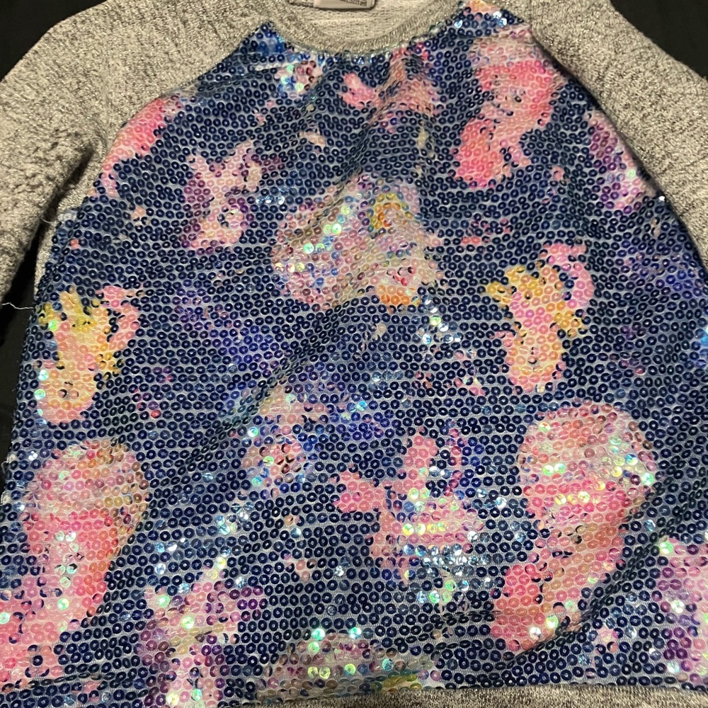 My Little Pony Sequin Top with Blue and Pink Accents